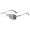 Transition Photochromic Bifocal Reading Glasses Men Women Outdoor Square Hyperopia Presbyopia Reader Sunglasses (BLACK, 275 magnification) view 1