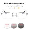 Transition Photochromic Bifocal Reading Glasses Men Women Outdoor Square Hyperopia Presbyopia Reader Sunglasses (BLACK, 275 magnification) view 2