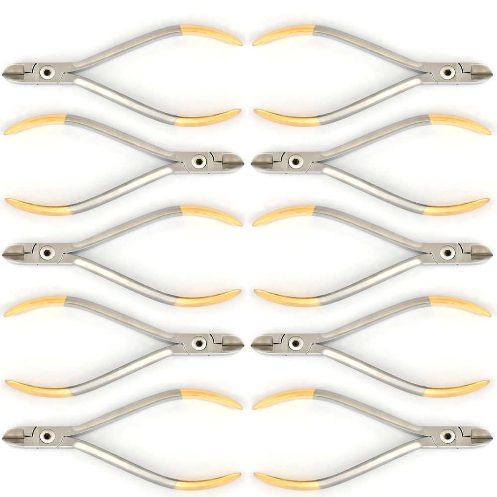 10 Standard Hard Wire Cutter Plier Tc Tip Dental Distal Orthodontic Instruments