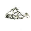 A-Store 925 Sterling Silver Tooth Paste Tube and Toothbrush Charm Made in USA Jewelry Making For You view 1