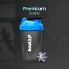 beatXP Shaker Bottle for Protein Shake, Compact Gym Plastic Shaker BPA Free Material Sipper Bottle 100% Leak Proof (400 ML) view 3