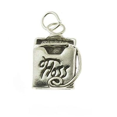 925 Sterling Silver Dental Floss Charm Made in USA Jewelry Making For You