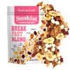 Sunkist Breakfast Blend Trail Mix - Fruit and Nut Combo, Low Sodium, Gluten Free Snack with Granola, Almonds, Cranberries, Yogurt Raisins, Banana Chips | Premium Quality | 13 oz Resealable Bag view 1