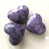 1pc Natural Quartz Purple Crystal Stone lepidolite mica Heart Shaped for Gifts 2inch view 4