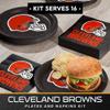 Trendware Cleveland Browns Paper Plate and Napkin Party Kit, Serves 16 view 2