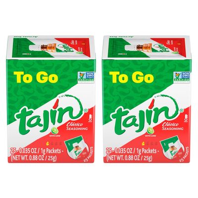 Tajin Clsico Chile Lime Seasoning To-Go Packets (Pack of 2)