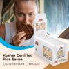 LIEBERS Dark Chocolate Rice Cakes, Snack Pack, Gift Pack, Kosher Dairy Free, Gluten Free Total Of 24 Cakes (Dark Chocolate) view 3