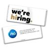 24ct Corporate Recruiting Promotional Product Personalized Bars "We're Hiring" Candy Item Giveaways (24 Pack) - Gold view 1