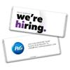 24ct Corporate Recruiting Promotional Product Personalized Bars "We're Hiring" Candy Item Giveaways (24 Pack) - Add Your Company Logo - Purple view 1