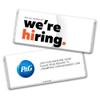 36ct Corporate Recruiting Promotional Product Personalized Bars "We're Hiring" Candy Item Giveaways (36 Pack) - Orange view 1