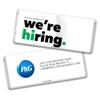 24ct Corporate Recruiting Promotional Product Personalized Bars "We're Hiring" Candy Item Giveaways (24 Pack) - Kelly Green view 1