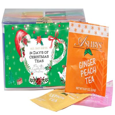 24 Days of Christmas Advent Calendar Holiday Collection - 24 Individual Bags of Tea Gift Set