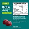 VITEEY Biotin Gummies for Hair Skin and Nails - Biotin for Hair Growth Gummies - 5000 mcg - Vegan, Gluten-Free, Non-GMO  120 Count view 4