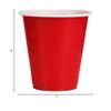 ACEVER 16-Ounce Disposable Plastic Cups, Party Game Cup, Pack of 100 (Red) view 3