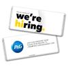 24ct Corporate Recruiting Promotional Product Personalized Bars "We're Hiring" Candy Item Giveaways (24 Pack) - Yellow view 1