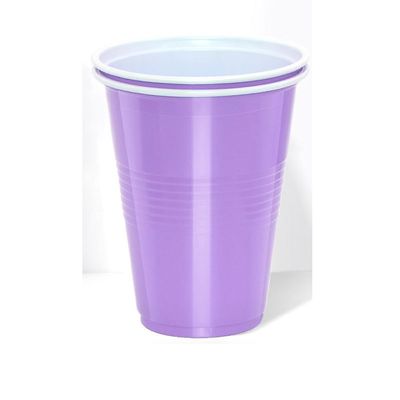 ACEVER 16-Ounce Disposable Plastic Cups, Party Game Cup, Pack of 100 (Pink)