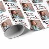 Customized Gift Wrapping Paper, Happy Birthday with Name Photo White Personalized Gift Wrap Paper with Photo Funny Wrapping Paper Roll for Men Women Birthday Christmas 58x23 1 Roll view 3