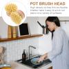 Uonlytech 2pcs Beech Kitchen Cleaning Brush Ergonomic Dish Scrubber Replacement Brush Strong Decontamination Power for Heavy Duty Kitchen Cleaning view 3