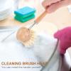 Uonlytech 2pcs Beech Kitchen Cleaning Brush Ergonomic Dish Scrubber Replacement Brush Strong Decontamination Power for Heavy Duty Kitchen Cleaning view 4