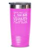 Cigar Tumbler I smoke cigars and I know things Funny Gift For Cigar Lover 20oz, Pink view 1