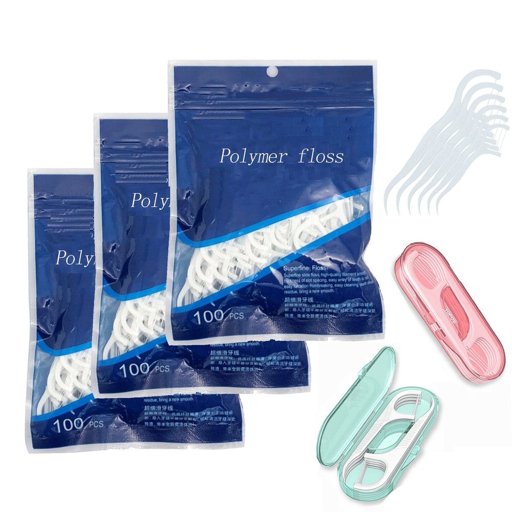 320pcs Dental Floss Picks Superfine Floss Stick No Break & No Shred Floss Oral Care Flat Wire Long Lasting Mint Eco-Friendly Toothpicks for Teeth Cleaning