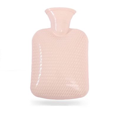 1 Liter Mini hot Water Bottle,Smooth Flat Surface,Warm Water,Warm Waist,Warm Belly,a hot Water Bottle for Pain Relief. (Color : Beige)
