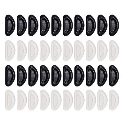 Beaupretty 20pairs Eyeglass Nose Pads Slip Nose Cushion for Glasses Frames Comfortable Replacement Supports Frame Types