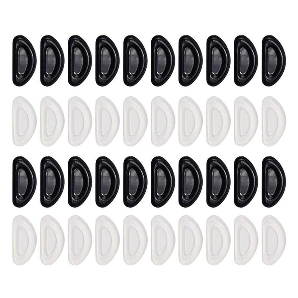 Beaupretty 20pairs Eyeglass Nose Pads Slip Nose Cushion for Glasses Frames Comfortable Replacement Supports Frame Types