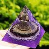 TYQXSH Energy Generator Orgone Pyramid Crystal Quartz Chakra Reiki Meditation view 2