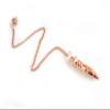 Egyptian Cut Uranus Meditation Dowsing Divination Pendulum, Copper Metal Reiki Healing Chakra Balancing Pendulum view 1