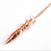 Egyptian Cut Uranus Meditation Dowsing Divination Pendulum, Copper Metal Reiki Healing Chakra Balancing Pendulum view 3