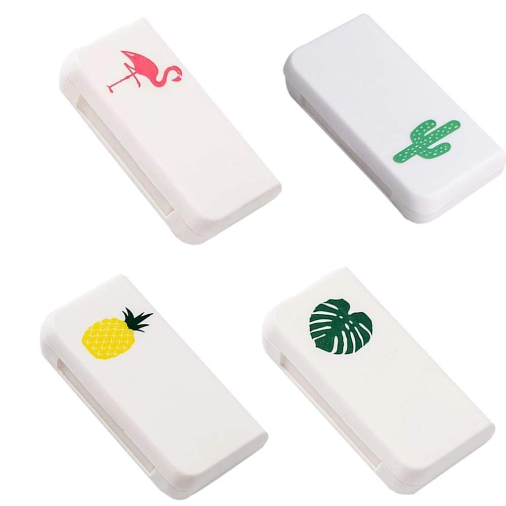 4 Pcs Daily Pill Box Case Waterproof Medicine Organizer Vitamin Holder Mini Pill Medicine Container for Travel Use