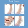 2 Pairs Womens Transparent Detachable Handy Inelastic Adjustable Shoe Straps High Heels Anti-Loose Invisible Shoelace Shoelace Shoe String Replacement Feet Accessories (60.5cm/ 23.8inch) view 3
