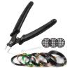 LEONTOOL Bonsai Tool Kit - Aluminum Wire (1mm, 1.5mm, 2mm) - Black - 10M Rolls - Kit Includes Wire Cutter, Mesh Pads - Part Number: 15GD919 view 1
