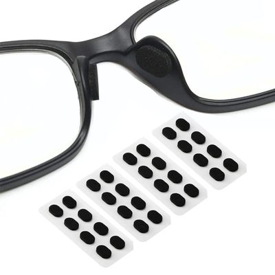 OPUGIT Nose Pads Soft Foam Adhesive Anti-Slip Eyeglass Nose Pads,16 Pairs for Glasses Eyeglasses Sunglasses,1.5mm, Black Color