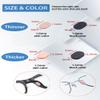 OPUGIT Nose Pads Soft Foam Adhesive Anti-Slip Eyeglass Nose Pads,16 Pairs for Glasses Eyeglasses Sunglasses,1.5mm, Black Color view 3