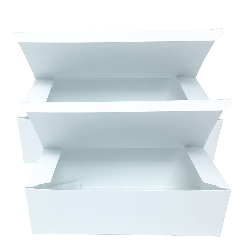 CakeSupplyShop Celebrations Set of 10-1/2 lb. Gloss Candy Glossy White Wedding Party Favor Boxes 5.5" x 2.75" x 1.75"