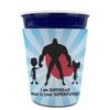 Personalized Super Dad Party Cup Sleeve - without bottom view 2