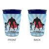 Personalized Super Dad Party Cup Sleeve - without bottom view 4