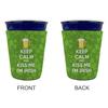 Personalized Kiss Me I'm Irish Party Cup Sleeve - without bottom view 4