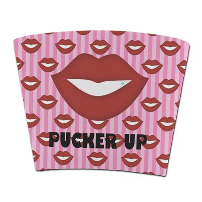 Personalized Lips (Pucker Up) Party Cup Sleeve - without bottom