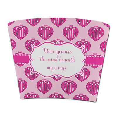 Personalized Love You Mom Party Cup Sleeve - without bottom