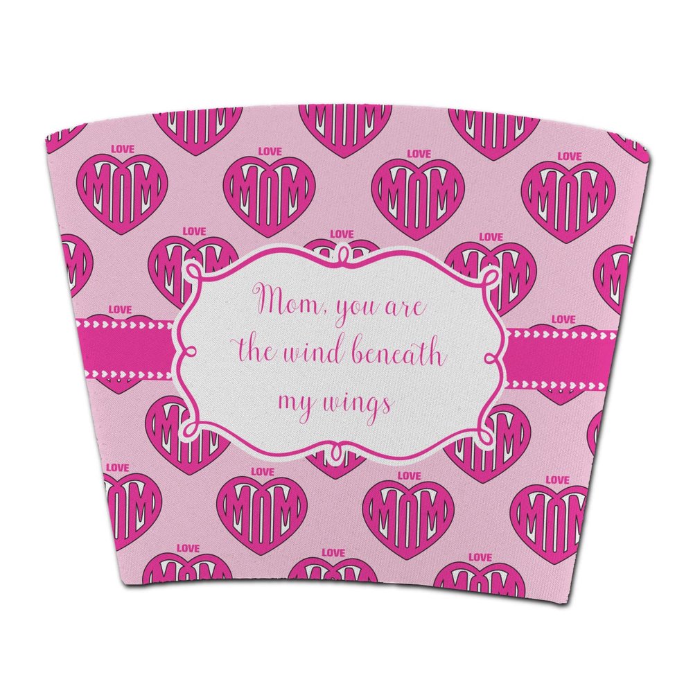 Personalized Love You Mom Party Cup Sleeve - without bottom