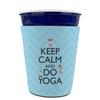 Keep Calm & Do Yoga Party Cup Sleeve - without bottom view 2