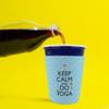 Keep Calm & Do Yoga Party Cup Sleeve - without bottom view 3