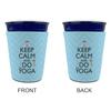 Keep Calm & Do Yoga Party Cup Sleeve - without bottom view 4