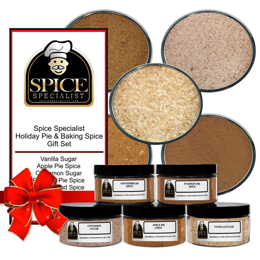 Holiday Pie & Baking Spice Kit - KOSHER - Seasoning Spice Gift Sets - 5 Jar Set