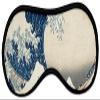 YouCustomizeIt Great Wave Off Kanagawa Sleeping Eye Masks - Large view 1