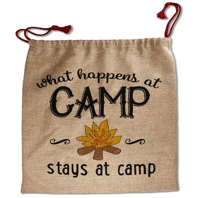 Camping Sayings & Quotes (Color) Santa Sack - Front