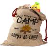 Camping Sayings & Quotes (Color) Santa Sack - Front view 4